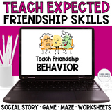 Expected vs Unexpected Friendship Behavior with Social Sto