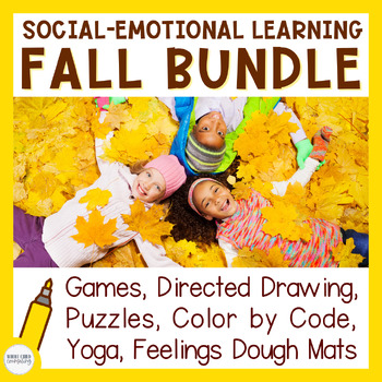 Preview of Fall Counseling Social Skills and Social Emotional Learning SEL Activity BUNDLE