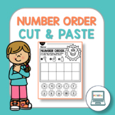 Number Order Cut and Paste Worksheets - NO PREP Numbers 1-100