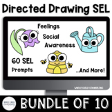 Spring SEL Guided Drawing Digital and Editable SEL Counsel