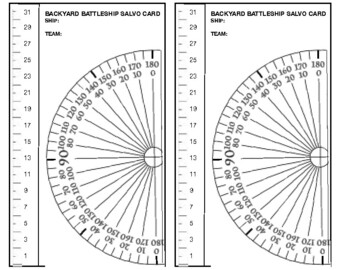 Preview of SALVO CARDS for Backyard Battleship