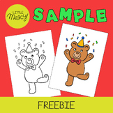 1 SAMPLE COLOURING PAGE : Bear | FREEBIE!