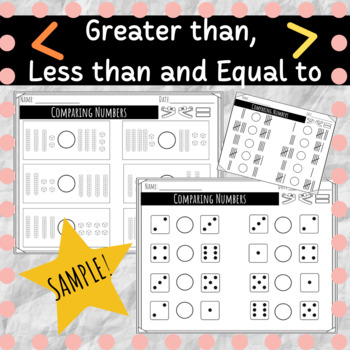 Preview of SAMPLE! Comparing Numbers- Greater Than/ Less Than