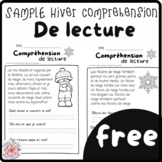 SAMPLE GRATUIT | Compréhension De Lecture D'Hiver