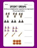 SAMPLE Halloween Equal Groups Worksheet