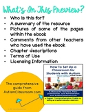 SAMPLE: How to Set Up a Special Ed. Class for Students W/A
