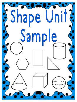 Preview of SAMPLE Kindergarten Math Unit 1: Shapes (Flats and Solids)