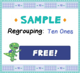 FREE Regrouping Ones - Task Cards and Worksheet