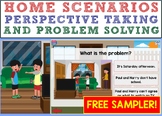 SAMPLER FREE Home Scenarios (Perspective Taking) Boom Cards