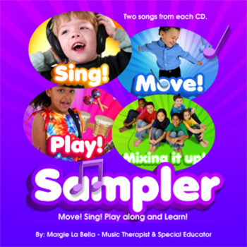 Preview of SAMPLER SALE CD! Action Songs  Sampler -Move, Sing, Play, and Learn  series