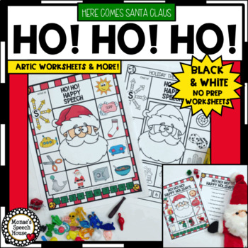 Preview of SANTA ARTICULATION SPEECH THERAPY PHONOLOGY CHRISTMAS