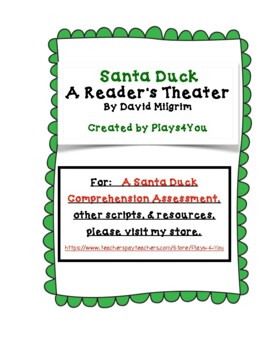 Preview of SANTA DUCK - A READER'S THEATER SCRIPT