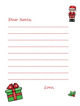 SANTA'S LETTER IN ENGLISH AND SPANISH by The Bilingual Teacher Store