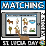 SANTA ST LUCIA DAY BOOM CARDS ACTIVITY MATCHING PICTURES D