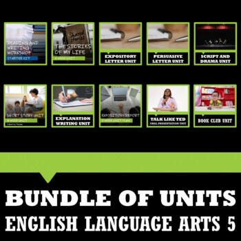 Preview of SASKATCHEWAN ENGLISH LANGUAGE ARTS 5 - COURSE BUNDLE OF 10 UNITS