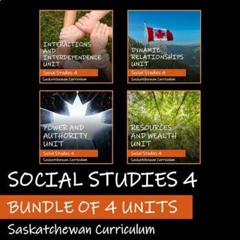 Preview of SASKATCHEWAN SOCIAL STUDIES 4 - BUNDLE OF 4 UNITS