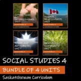SASKATCHEWAN SOCIAL STUDIES 4 - BUNDLE OF 4 UNITS