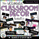 SASSOON Font Classroom Decor Bundle