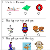 Kindergarten Sentence Reading Worksheets & Teaching Resources | TpT