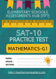 SAT-10 Practice Test in Math Grade 1-Set 1 (+ Access to On