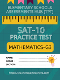 SAT-10 Practice Test in Mathematics Grade 3-Set 1 (+ Acces