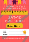 SAT-10 Practice Test in Reading Grade 1-Set 1 (+ Access to