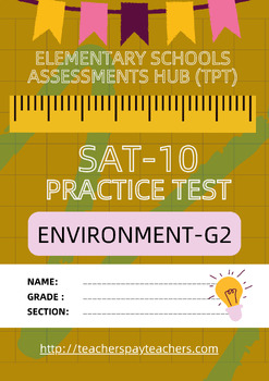 Preview of SAT-10 Practice in Environment Grade 2-Set 1 (+ Access to Online Format)