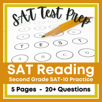 Preview of SAT-10 Second Grade Reading Practice Primary Reading Test Prep