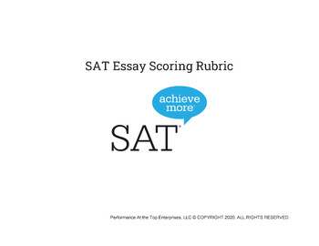 sat essay scoring rubric