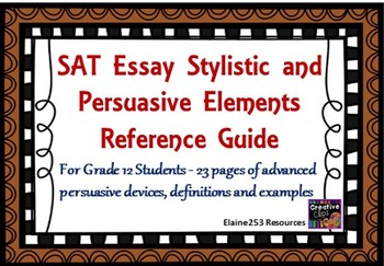 Preview of SAT Essay Stylistic and Persuasive Elements Guide