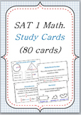 SAT I Math Dictionary Vocabulary Study Flashcards 80 cards