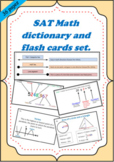 SAT I Math dictionary and flashcards combination pack.