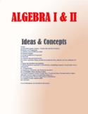 ALGEBRA I & II BUNDLED NOTES FOR ONLINE TEACHERS