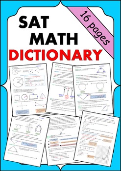 Preview of SAT Math Dictionary