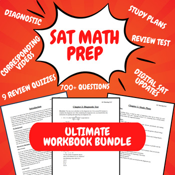 Preview of SAT Math Prep Workbook for Digital SAT