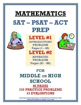 Preview of SAT-PSAT-ACT PREP      An Introduction for MIDDLE-HIGH SCHOOL