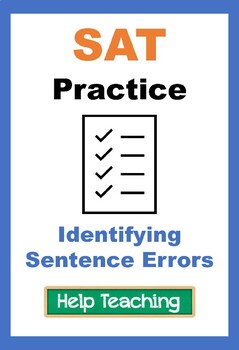 Preview of SAT Practice: Identifying Sentence Errors