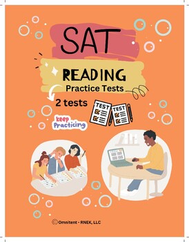 Preview of SAT Reading Tests with Answers - Two Tests - Easel Ready Quiz - 6th to 12th