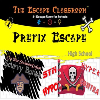 Preview of SAT Prefix Escape Room (9th - 12th Grade) | The Escape Classroom