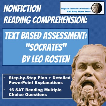 Preview of SAT Prep: Nonfiction Text Based Assessment: Socrates