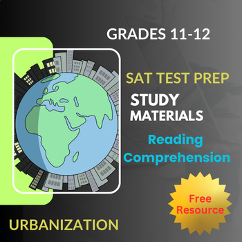 Preview of SAT Prep Reading Comprehension FREE Testing Resource Grades 9-12 ELA