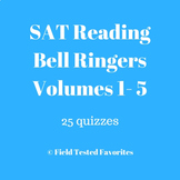 SAT Reading Bell Ringers Volumes 1-5, bundle