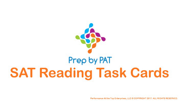 Preview of SAT Reading Test Task Cards