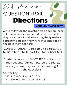 Preview of SAT Review Question Trail