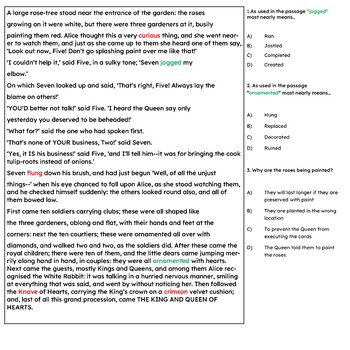 SAT Style Practice Passage | Alice in Wonderland by International Tester