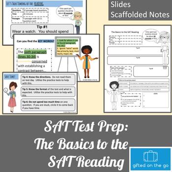 Preview of SAT Test Prep: The Basics to the SAT Reading Slides and Note Sheet