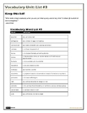 SAT Vocabulary List #3 - COMPLETE UNIT