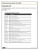 SAT Vocabulary List #4 - COMPLETE UNIT