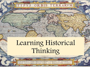 Preview of Historical Thinking Skills Presentation Introductory lesson