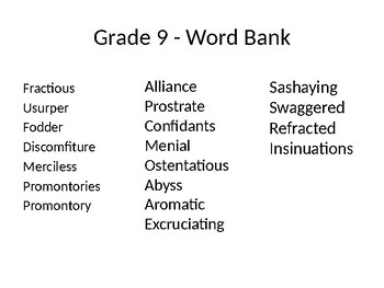 Preview of SAT Vocabulary Pictorial Study Guide